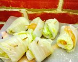 ヘルシー！ささみ白菜巻き味噌風味作り方6写真
