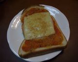 イタリアントマトソースのピザトースト作り方4写真