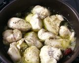 鶏むね肉のアヒージョ作り方5写真