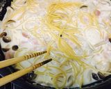 (ひとり飯)牛乳で作るクリームパスタ作り方6写真