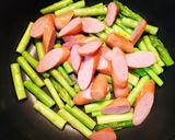 めんつゆで簡単!アスパラとしめじの卵炒め作り方6写真