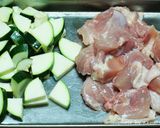 簡単♪鶏もも肉とズッキーニのカレー炒め作り方1写真