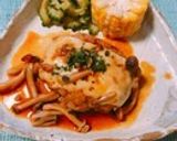 グリルで煮込ハンバーグ　簡単作り方5写真