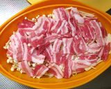 簡単！豚バラと三ツ葉えのきの重ね蒸し作り方1写真
