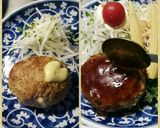 ポテトサラダinハンバーグ: 2017作り方18写真