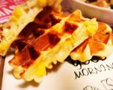 朝食にホットケーキＭＩＸでコーンワッフル作り方9写真