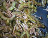 夏痩せ知らず....えのきとゴーヤの佃煮作り方7写真