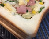 食パンでほうれん草とベーコンのキッシュ風作り方4写真