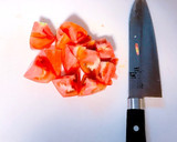 朝ごはんに♡トマトと卵の炒め物作り方1写真