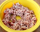 じゃがいもの肉味噌炒め~パクチー風味!作り方3写真