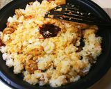 フライパンでニンニクキムチーズチャーハン作り方2写真