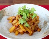じゃがいもの肉味噌炒め~パクチー風味!作り方6写真