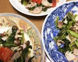 ほうれん草とベーコントマトきのこ炒め♪作り方4写真
