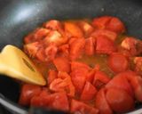 さば缶とトマトのバジル風味パスタ作り方2写真