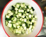 簡単さっぱりズッキーワカメの酢醤油和え作り方3写真