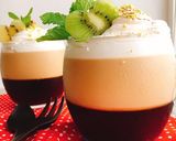 お砂糖なしツートンカラーのコーヒーゼリー作り方14写真