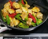 鶏肉とピーマンのカレー炒め作り方3写真