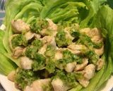 鶏むね肉のつるるんごまねぎ塩かけ作り方5写真