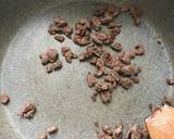 ひき肉と卵のオープンサンド作り方1写真