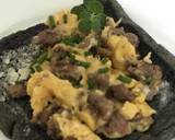ひき肉と卵のオープンサンド作り方4写真