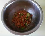 納豆とオクラのパスタ梅風味作り方1写真