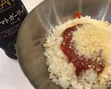 冷凍ごはんで作るスイカ風！焼きリゾット作り方3写真