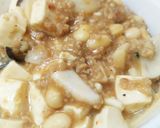 【料理】即席適当な大豆のお肉入り麻婆豆腐作り方4写真