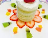簡単離乳食☆お祝いにも♪食パンケーキ作り方3写真