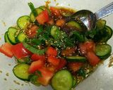 鰹のたたきと夏野菜のさっぱり和え作り方2写真