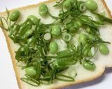 枝豆×葱の和トースト作り方2写真