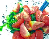 ルッコラとプチトマトの胡麻和え作り方3写真