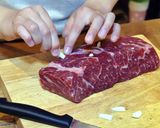 フライパン１つで★山盛りローストビーフ丼作り方1写真