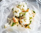 鮭フレークと大葉のおにぎり作り方4写真