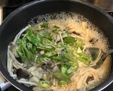 オクラとキノコの出汁煮で奴作り方4写真