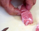 黒酢豚作り方1写真