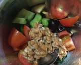 たっぷり夏野菜と納豆の冷やし中華作り方2写真