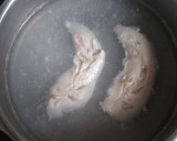 鶏ささみと出汁巻き卵としば漬けの巻き寿司作り方4写真