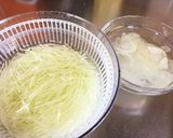 青パパイヤと生ハムのサラダ作り方1写真