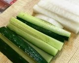 生ハム・大根・胡瓜のスティックサラダ作り方1写真