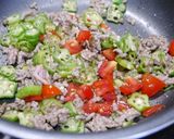 簡単！レッドカレー～和風ドライカレー作り方2写真