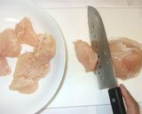 鶏むね肉の白菜キムチ炒め♪簡単にらモヤシ作り方2写真