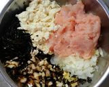 簡単！豆腐ハンバーグ♡わさび醤油ソース♪作り方6写真