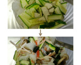 冬瓜のワタときゅうりの昆布茶あえ作り方5写真