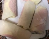 キャベツたっぷりハムチーズ春巻き作り方3写真