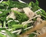 ツルムラサキと豚肉の中華炒め◎もやし入り作り方8写真