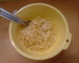 カレー風味の千切りキャベツ山盛りトースト作り方4写真