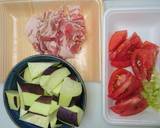 あたただしで茄子とトマトの甘酢炒め作り方1写真