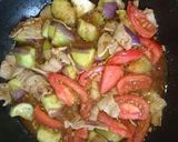 あたただしで茄子とトマトの甘酢炒め作り方4写真