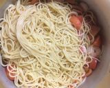 魚介とトマトの冷たいパスタ作り方6写真