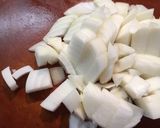 パスタソースに☆鶏肉と蓮根のトマト煮込み作り方4写真